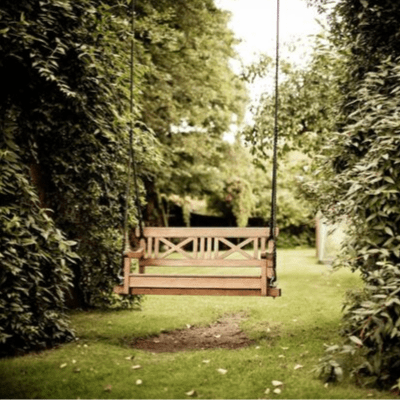Balancelle en bois de jardin